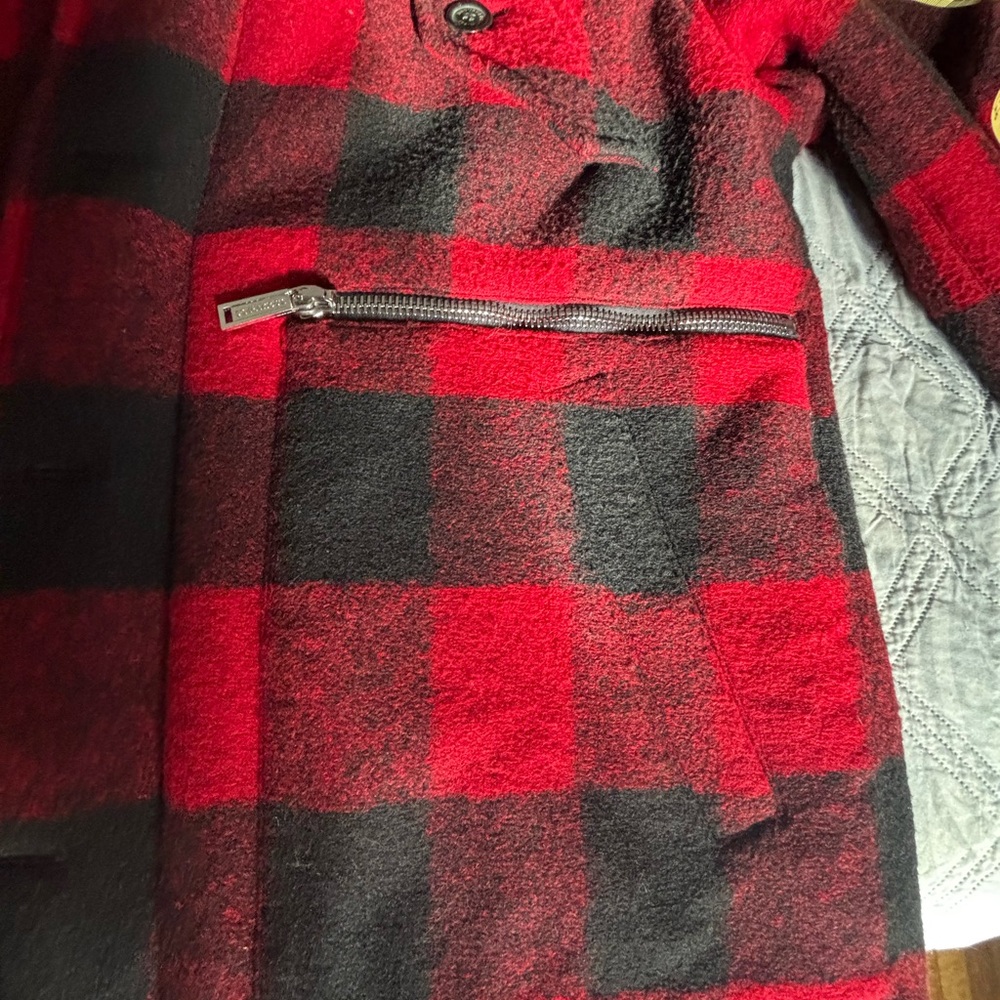 DSquared2 Red and Black Plaid Winter Jacket/Coat Sz48 - Picture 11 of 13